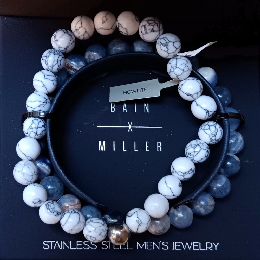 Howlite bead bracelets